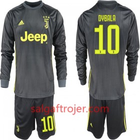 Juventus Fodboldtrøjer Paulo Dybala 10 Børn Udebanesæt 2018/19 Langærmet